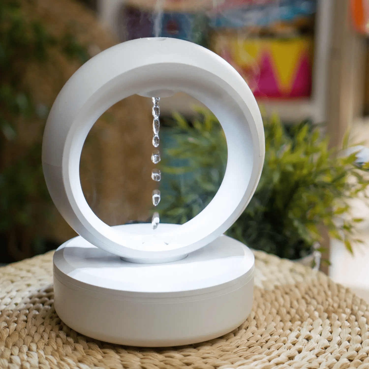 Humidificateur Ultrasonique à Goutte d’Eau en Lévitation avec Lumière LED
