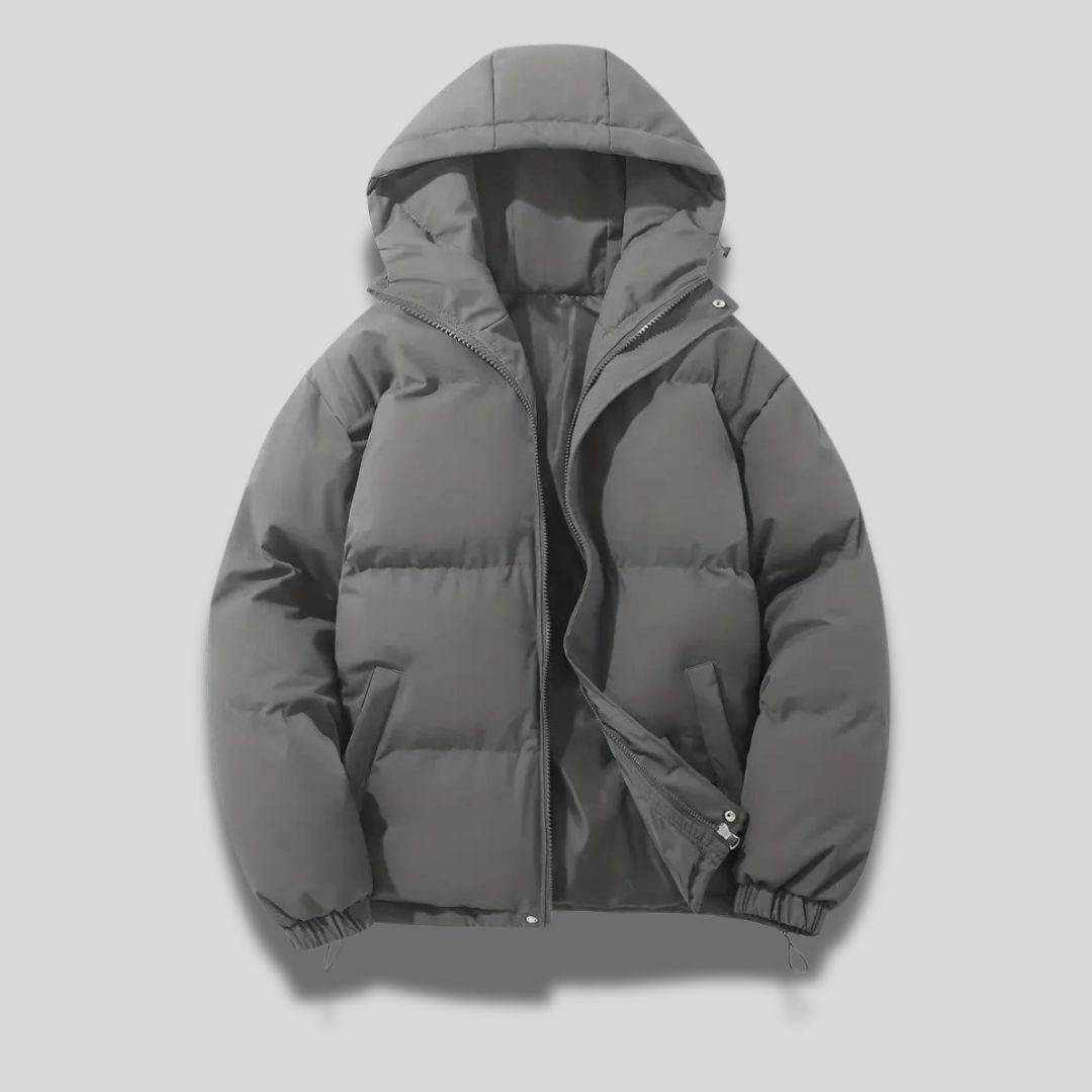 Insulated coat full-length view regular fi