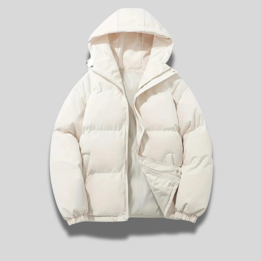Padded winter coat back panel regular fit