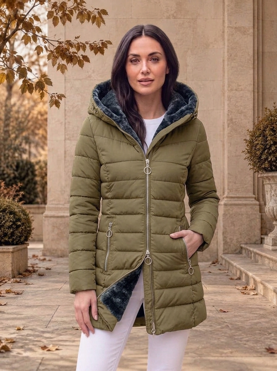 Women's quilted jacket for autumn layering