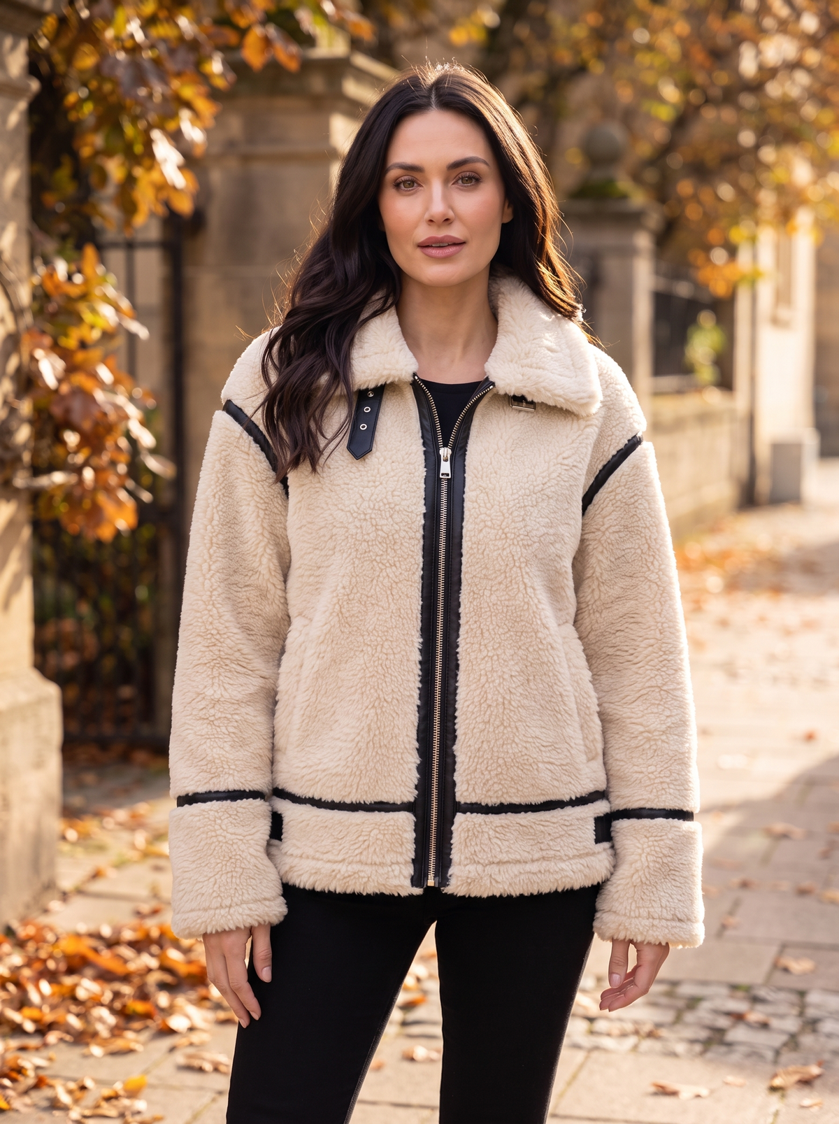 Sherpa Collar Jacket Zip Men