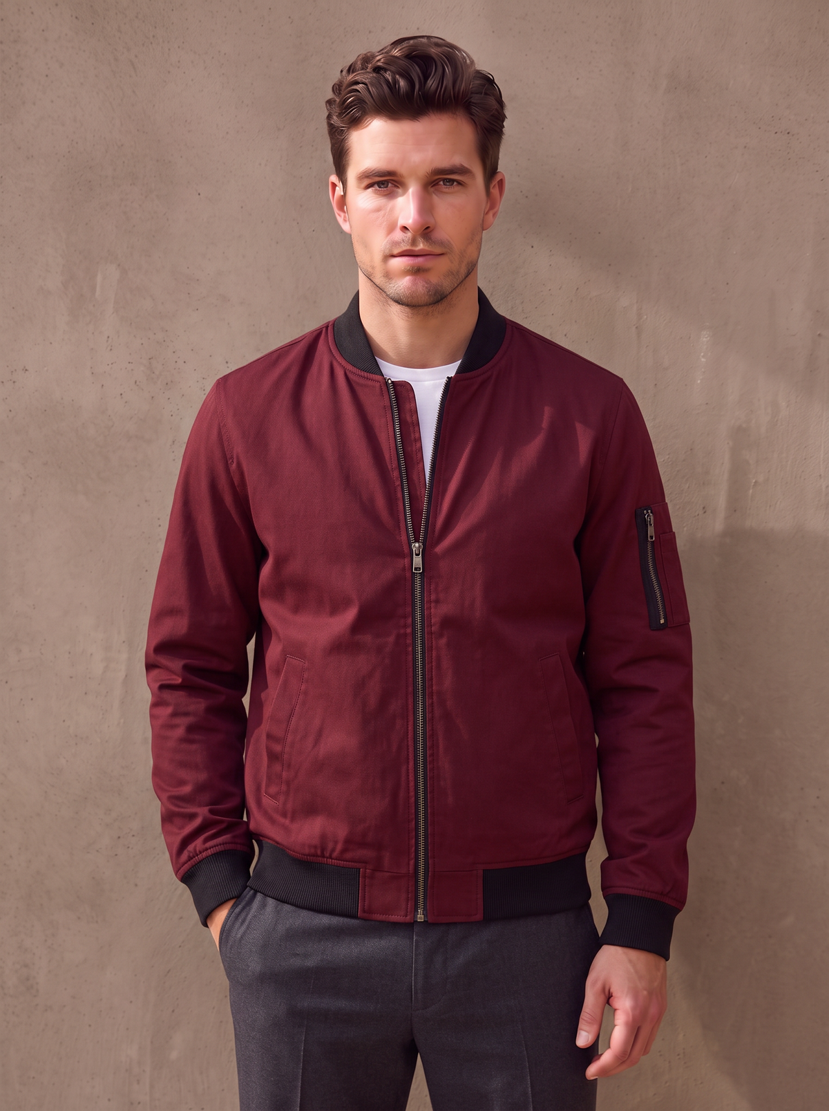 Lightweight bomber jacket men