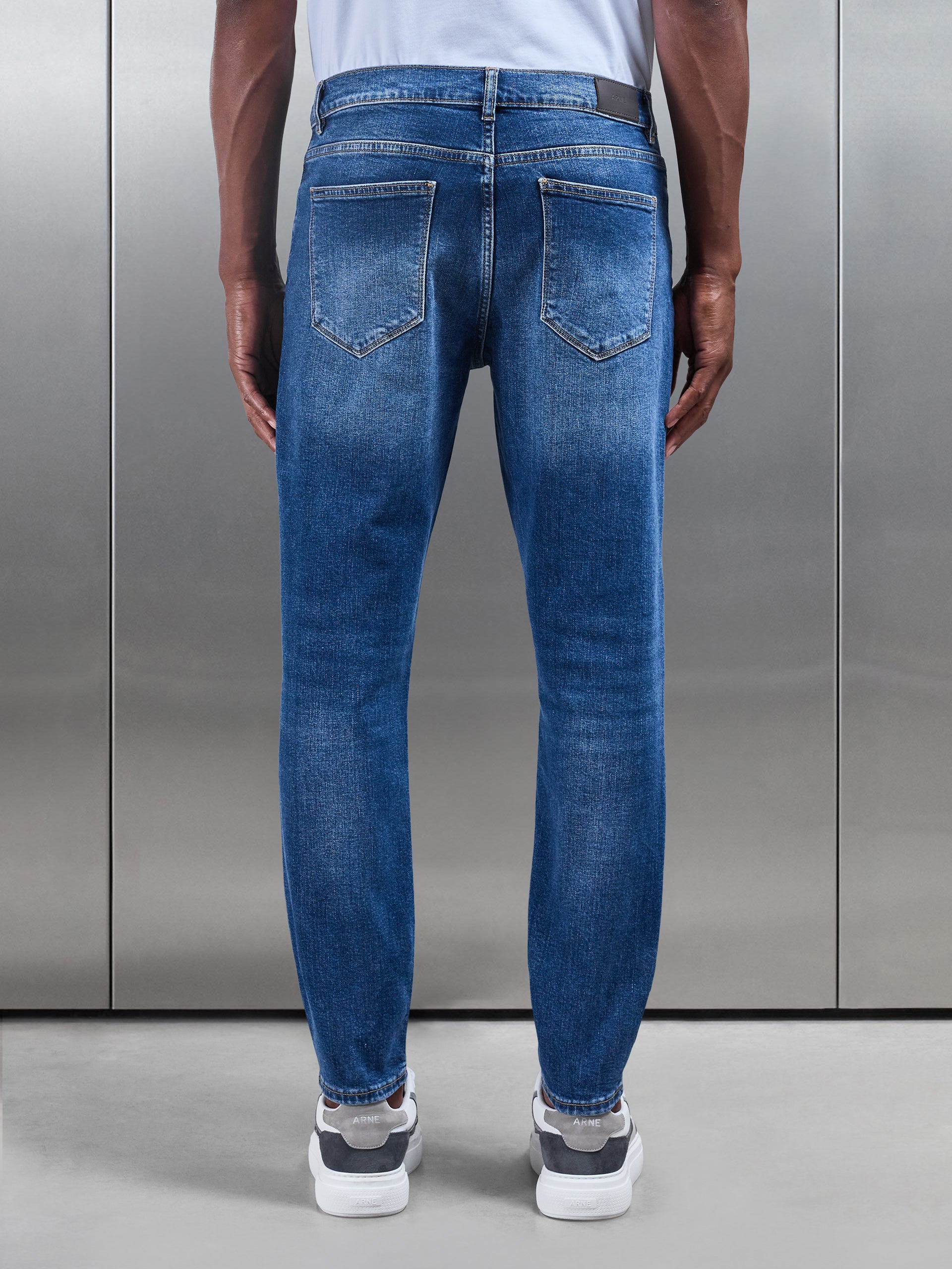 Jean Slim Bleu Mi-Bleu Homme