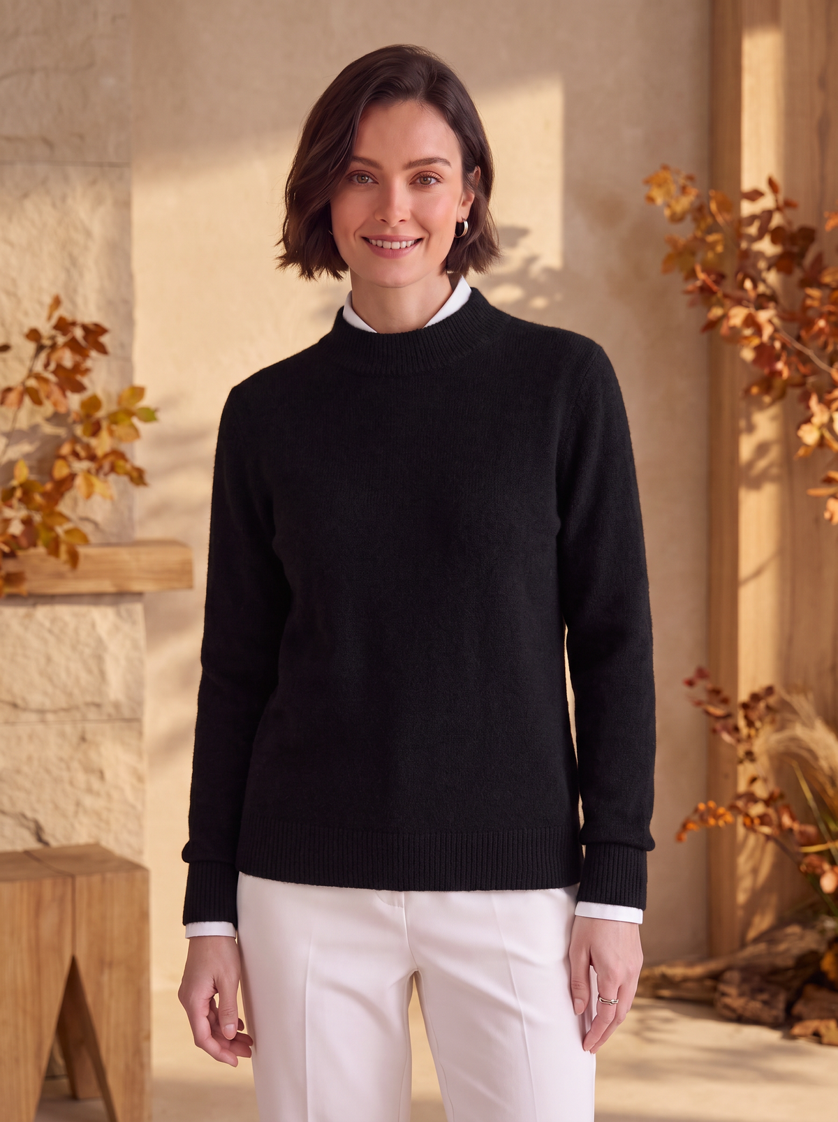 Women's knitted jumper for fall