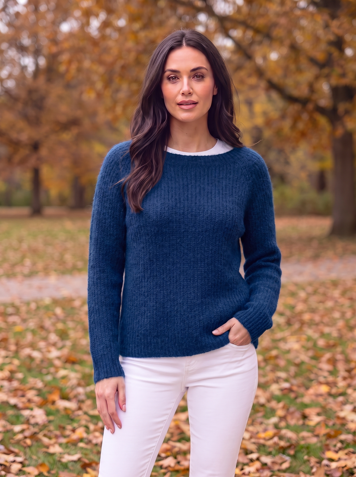 Women's classic knit sweater