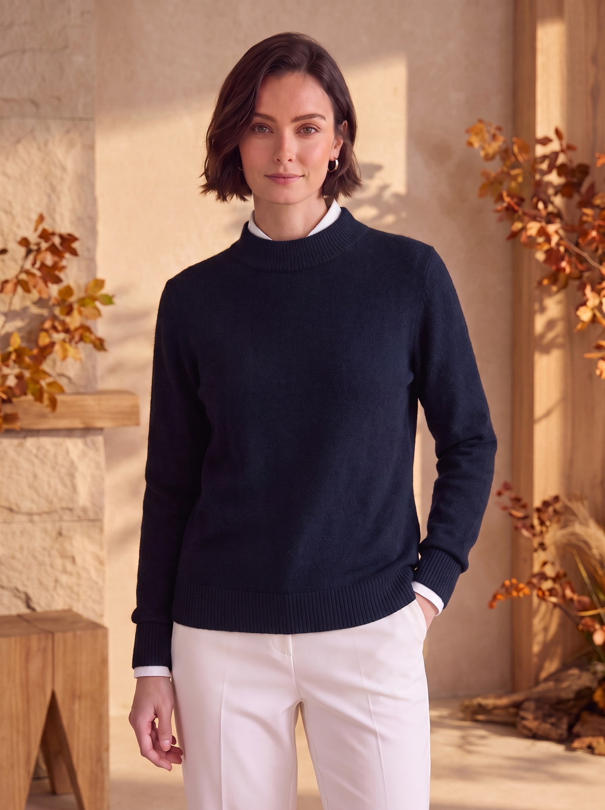 Women's long sleeve knitwear for fall