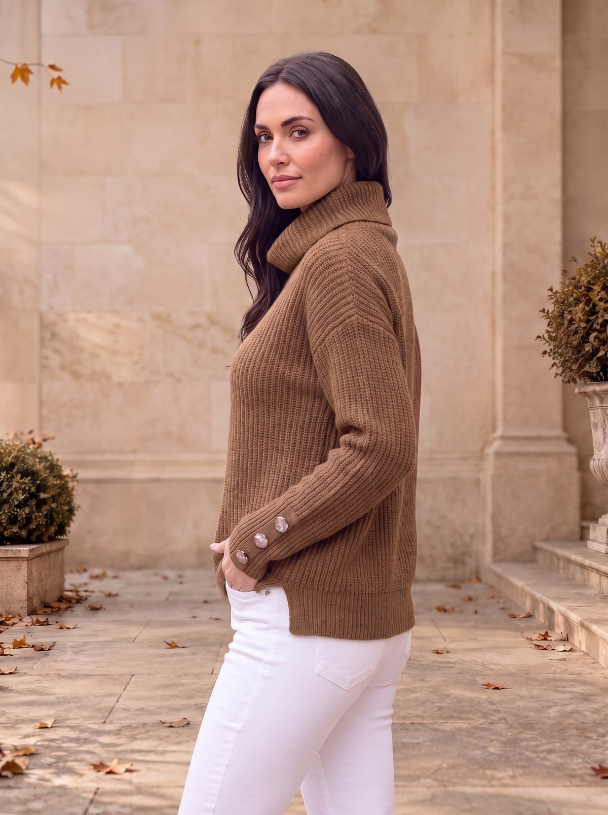 Knitted Turtleneck Jumper Women