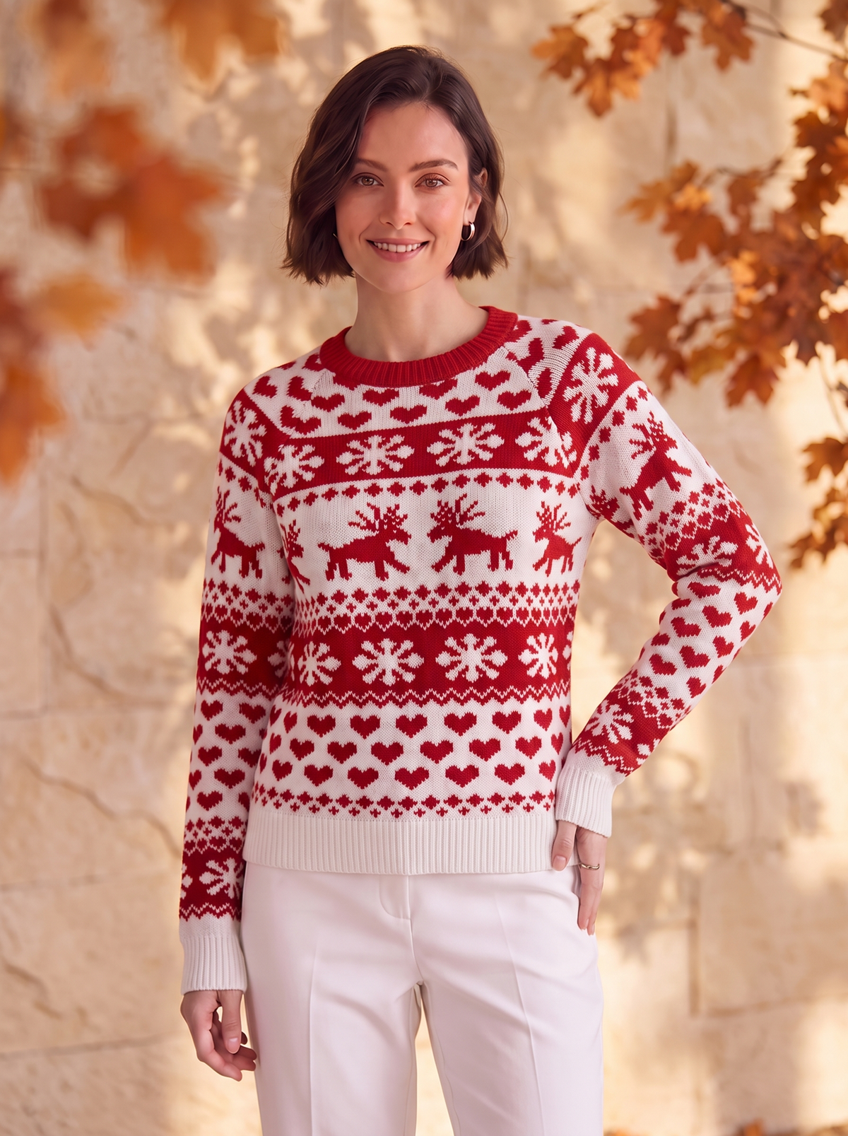 Knitted Festive Jumper Women