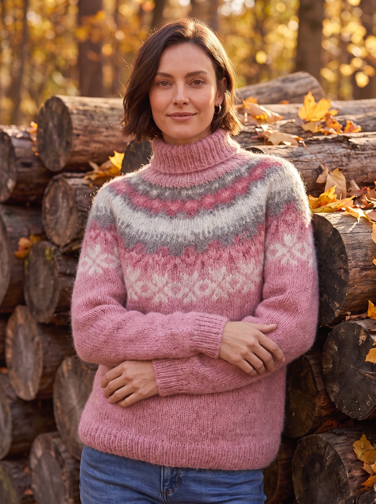 Women's patterned Fair Isle jumper