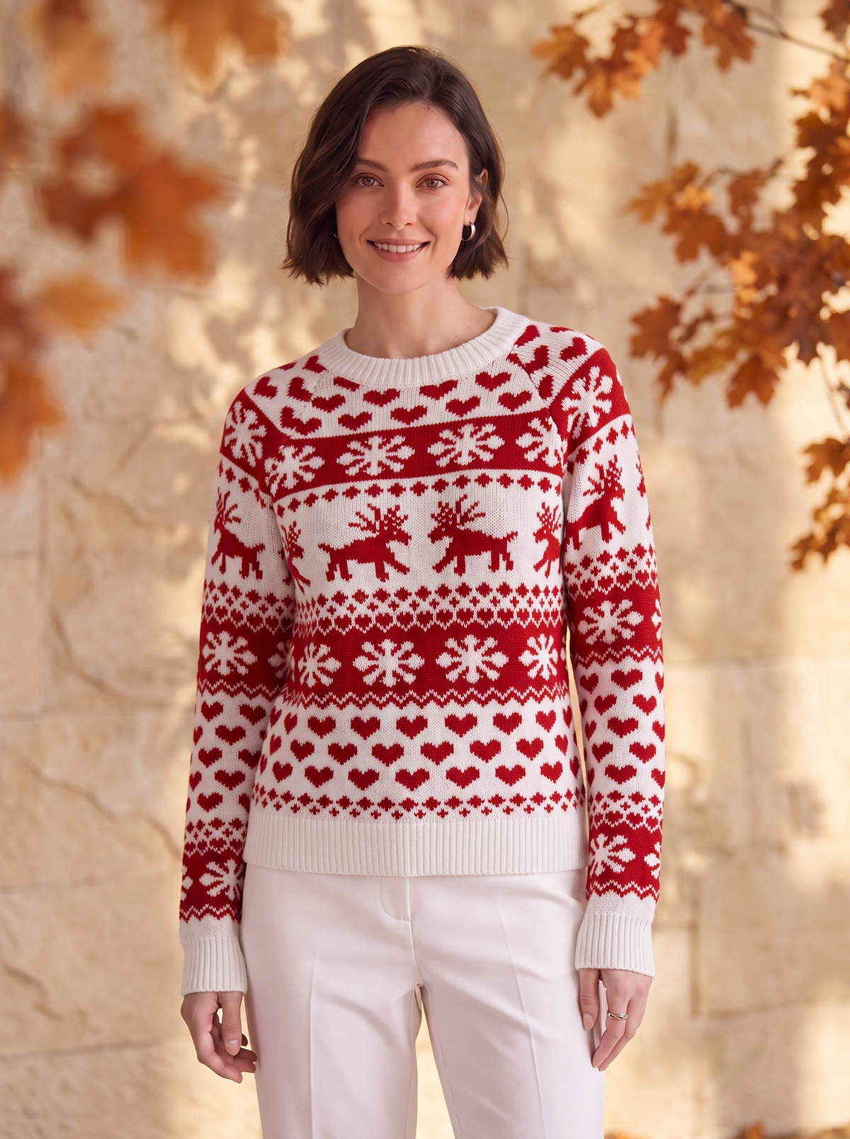 Knitted Festive Jumper Women