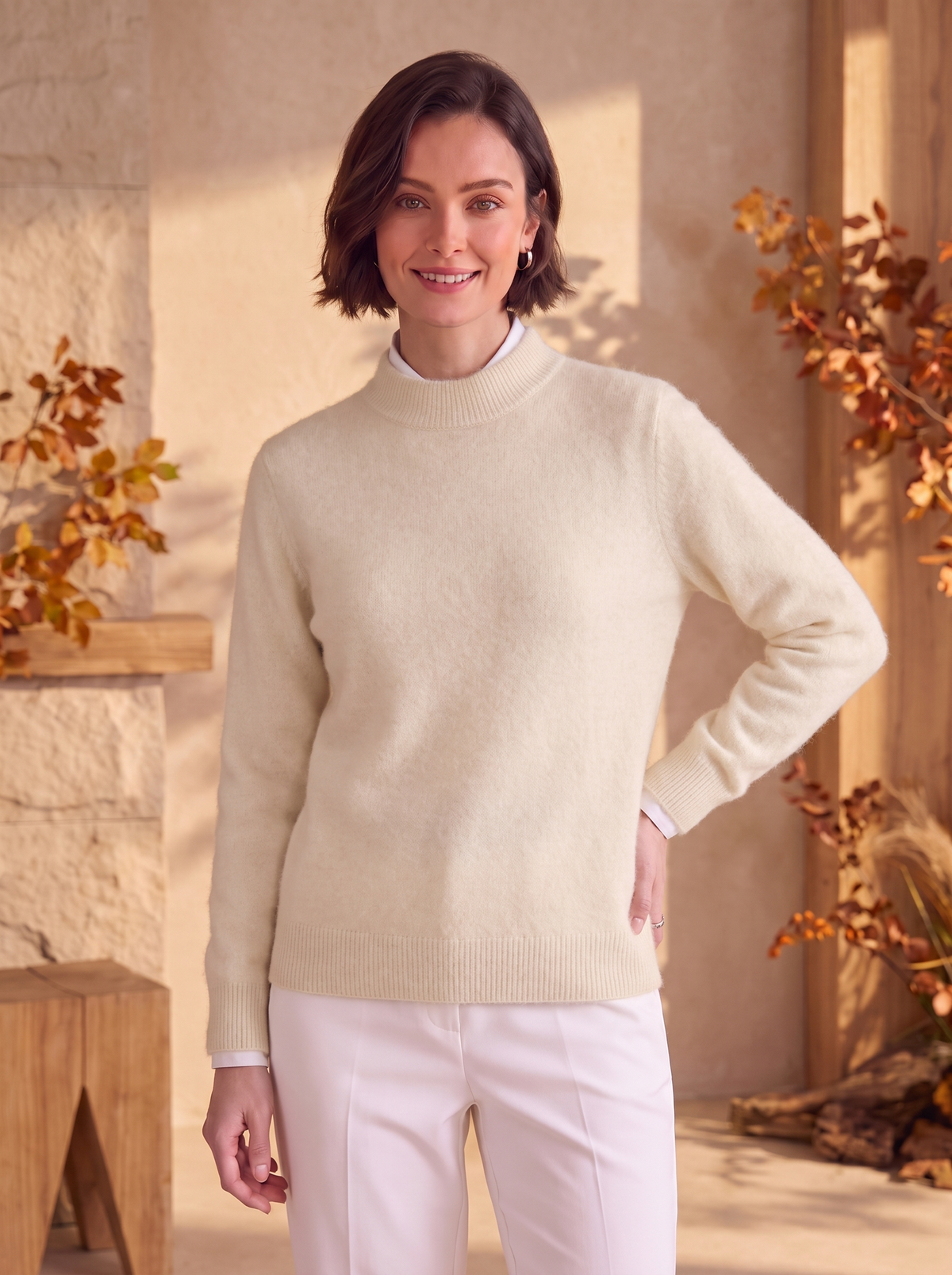 Women's casual knitted sweater for fall