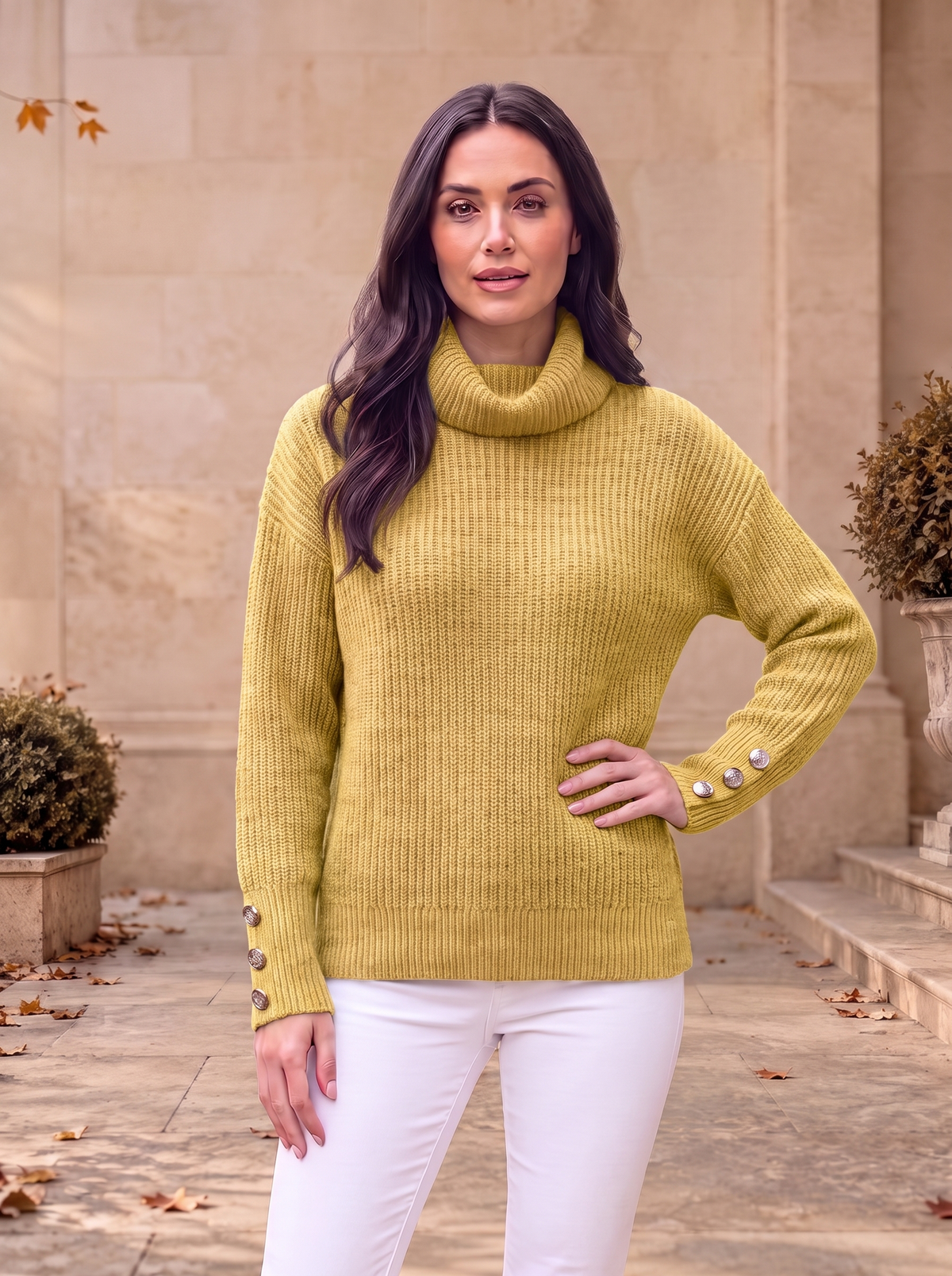 Knitted Turtleneck Jumper Women