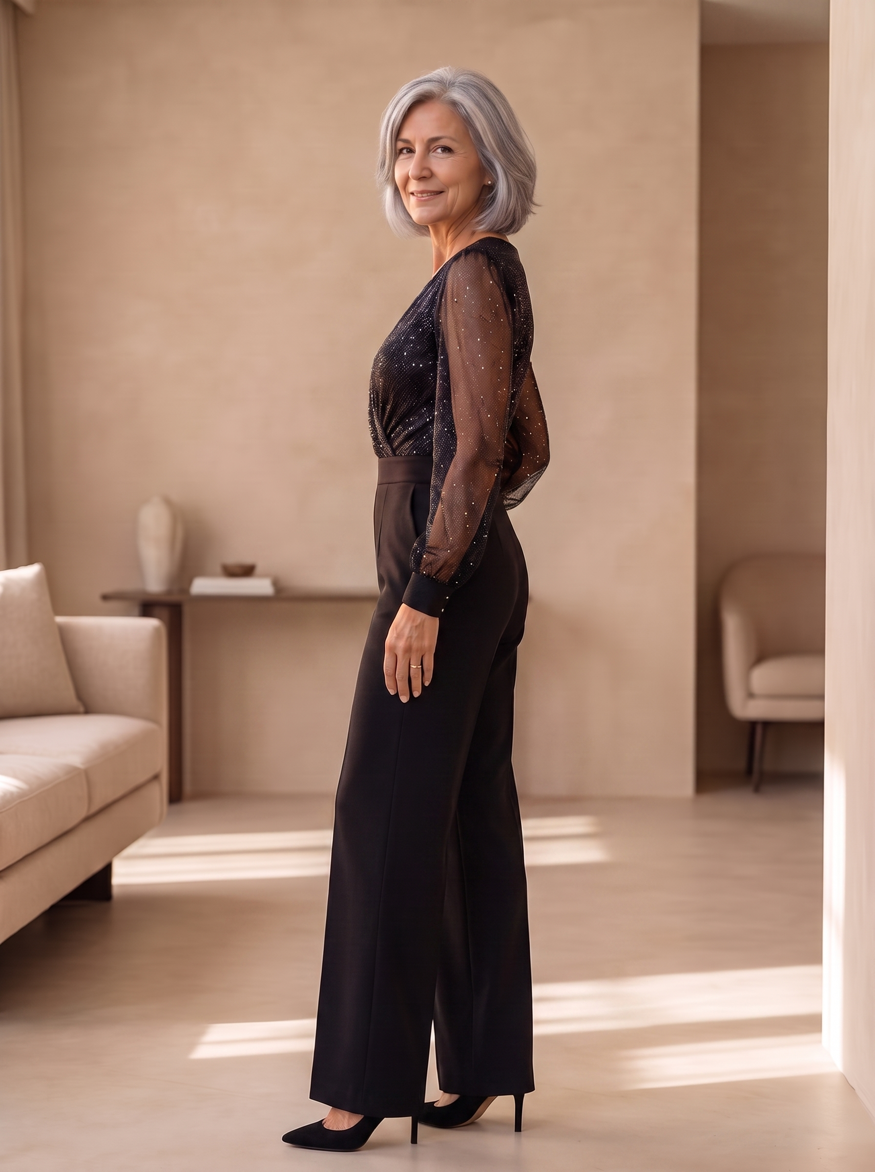 Women's sequin jumpsuit