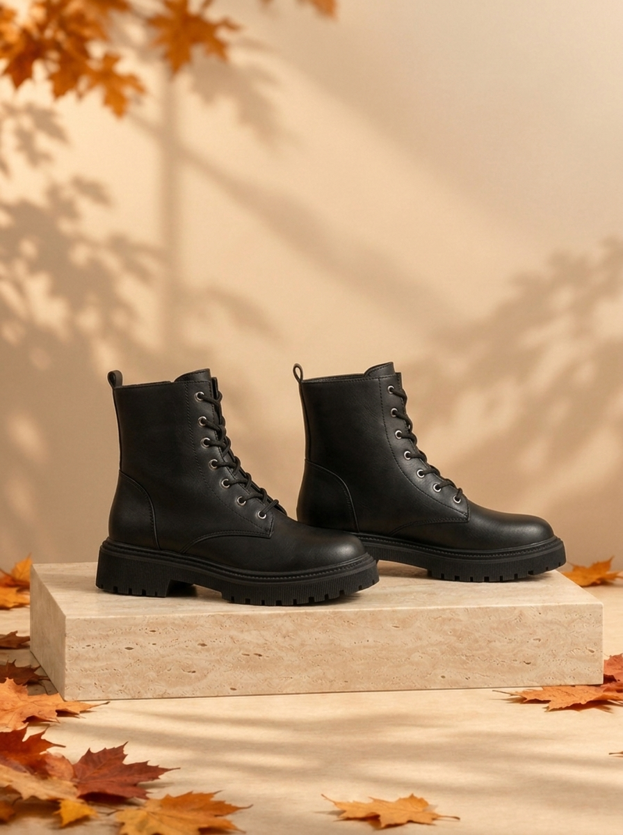 Women's chunky ankle boots for winter