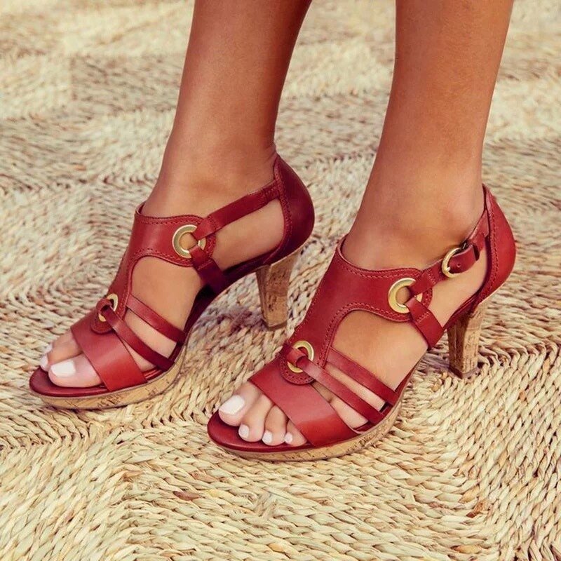 Women's galway green cross strap slip-on platform sandals, open toe