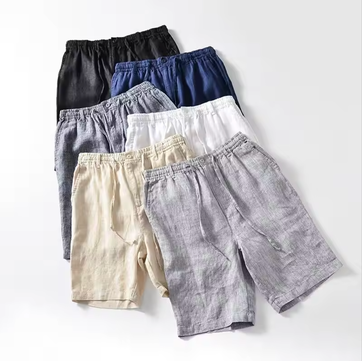 Lightweight linen shorts for seasonal outfits
