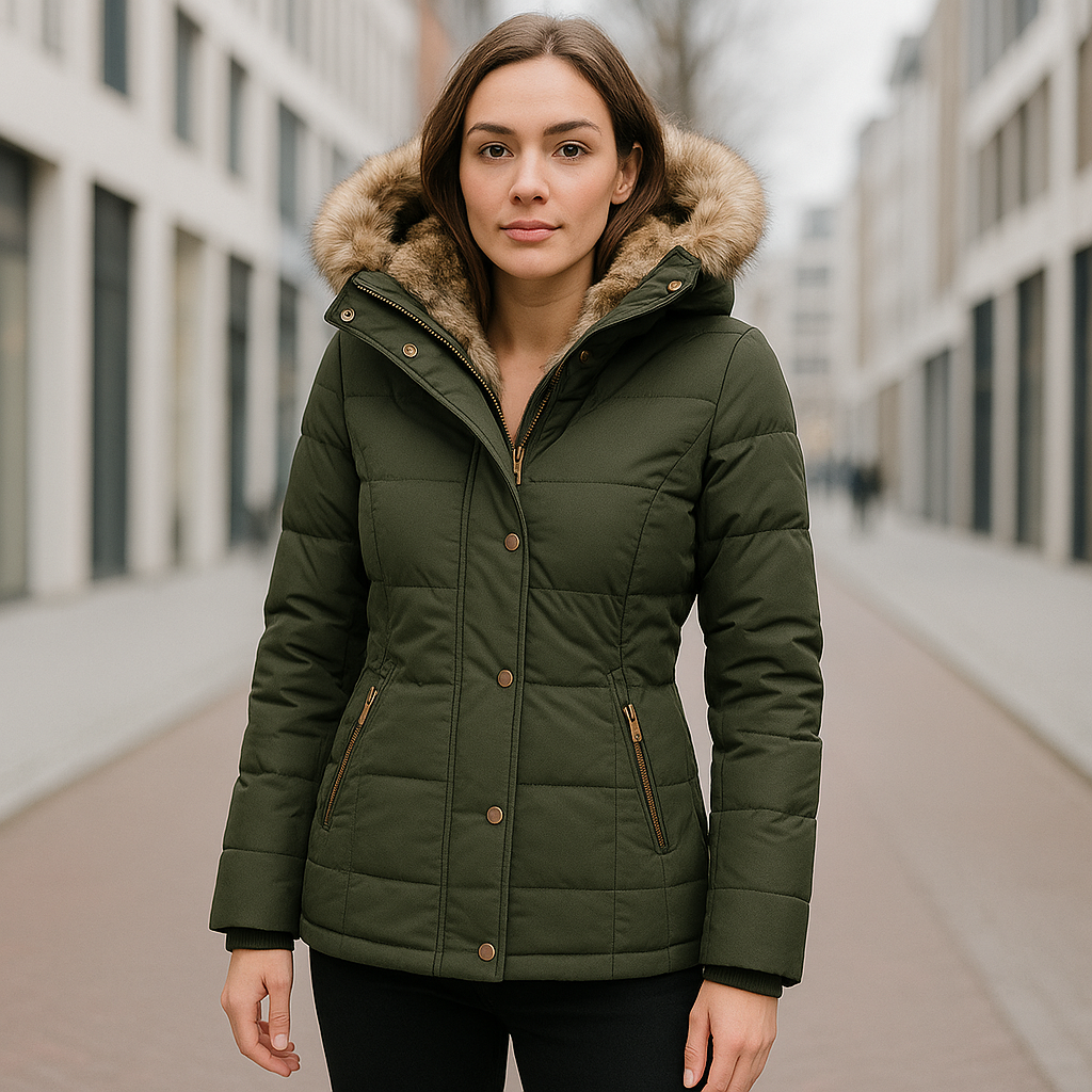 Padded Jacket Fitted Style Women - 3