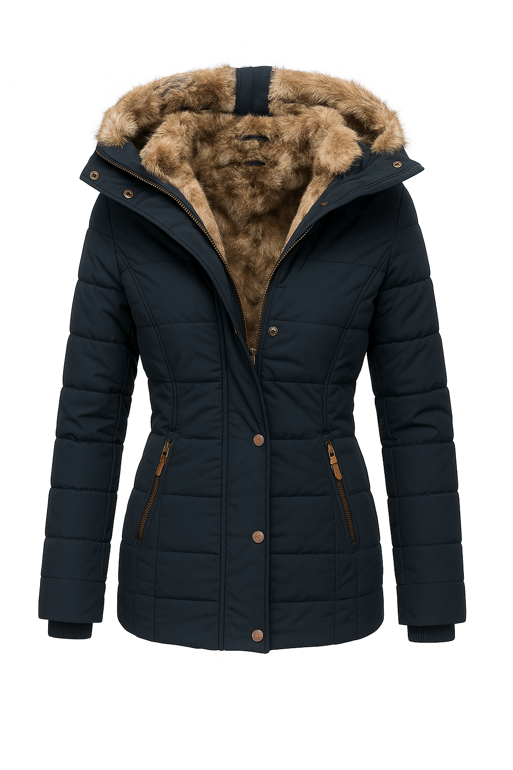 Padded Jacket Fitted Style Women - 5