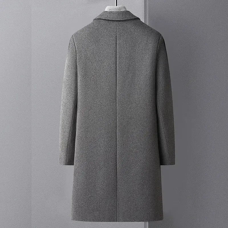 Manteau Long à Simple Boutonnage Homme