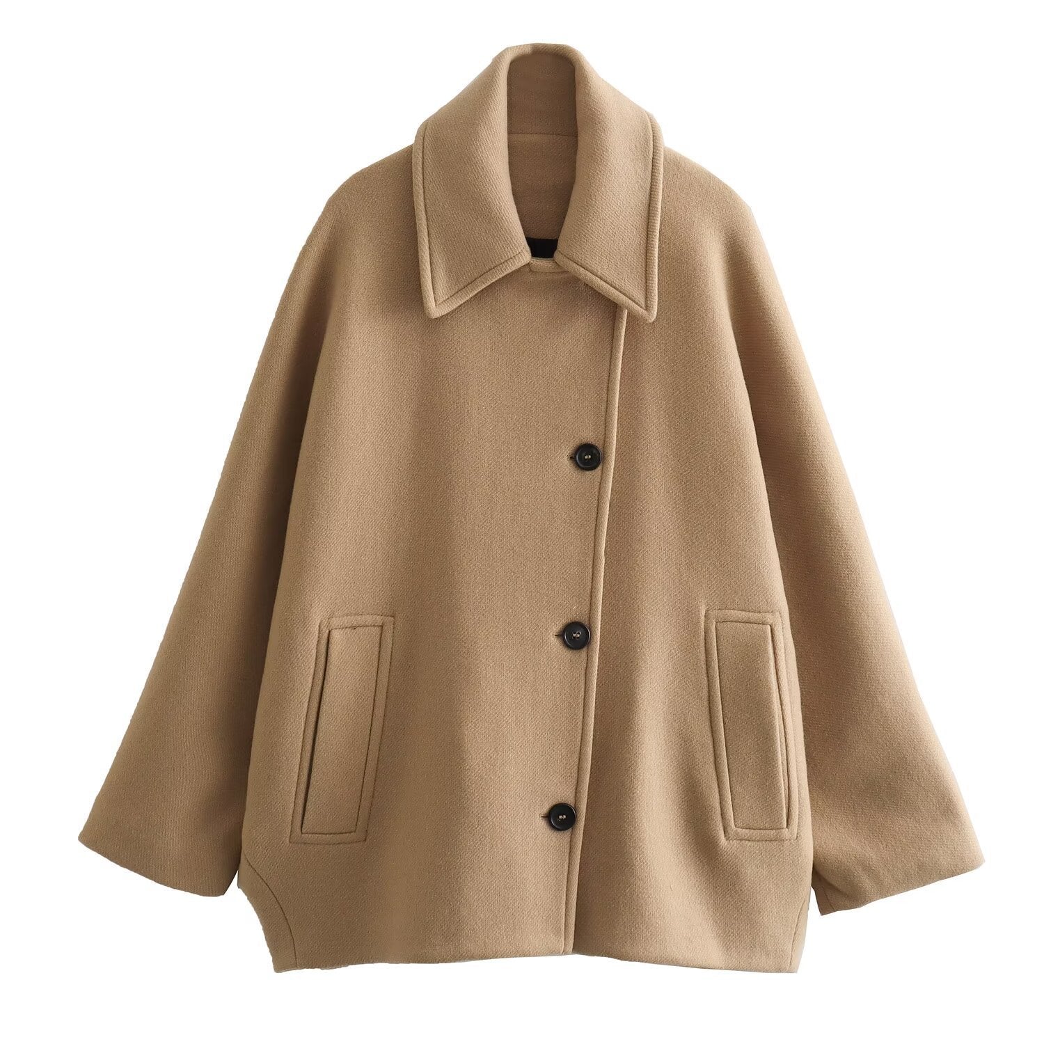 Veste Oversize En Laine Mélangée Pour Femme