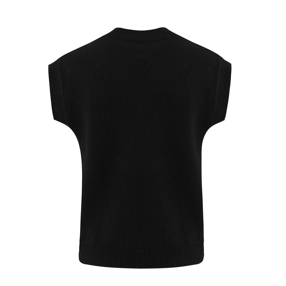 Knitted Cable Vest Women