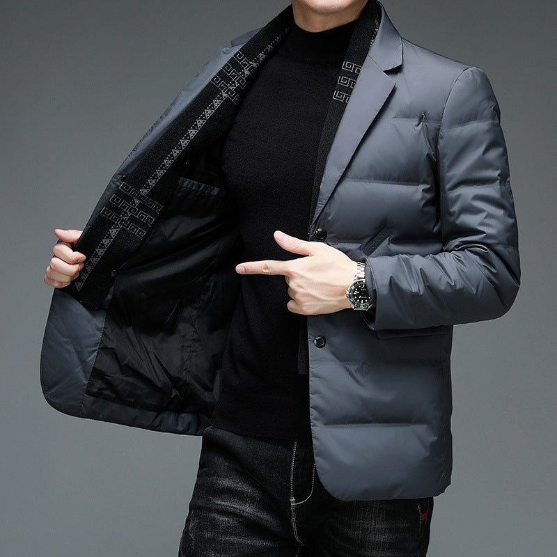 Veste Hiver Duvet de Canard & Élégance Homme