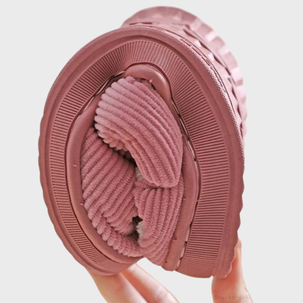 Orthopedic Slippers Slip-On Style Women 1Textile slippers with anatomical footbed for women's indoor use