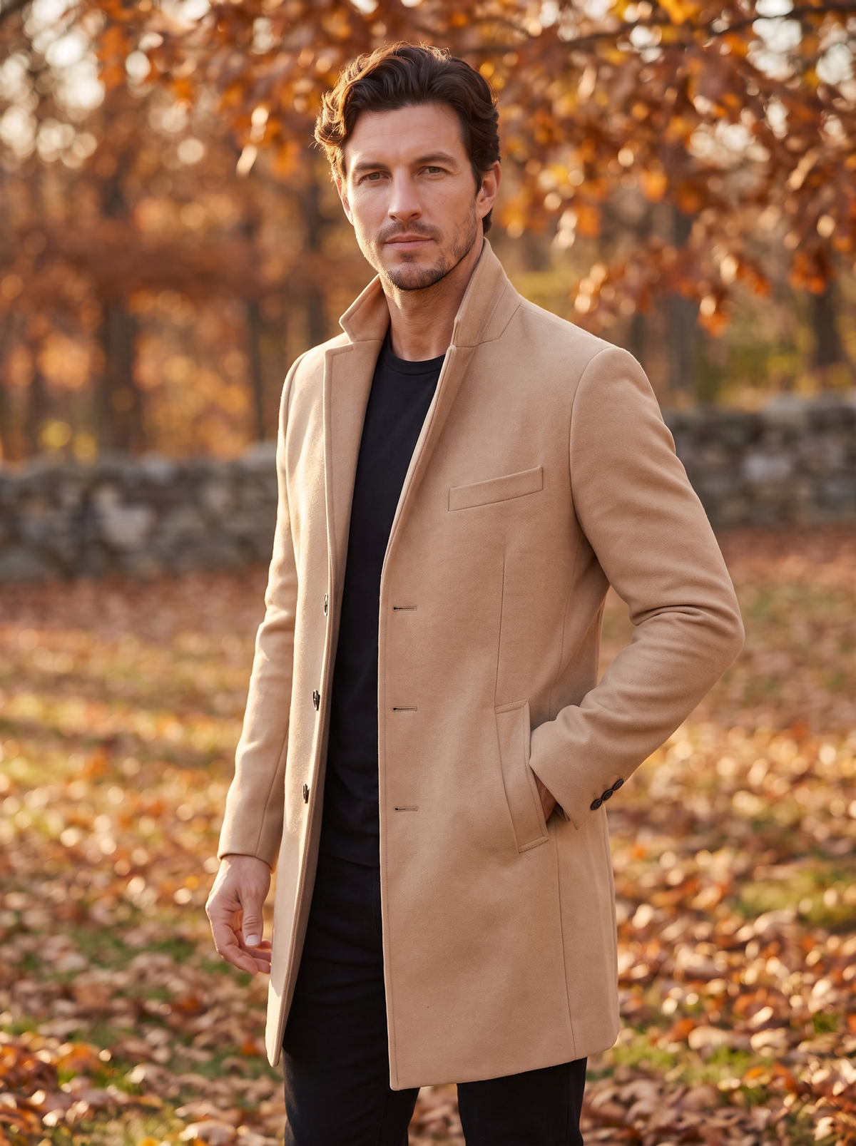 Men's longline tailored blazer for fall
