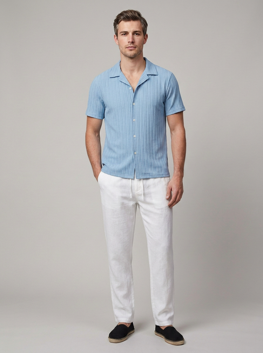 Linen cotton style matching set for beach outings