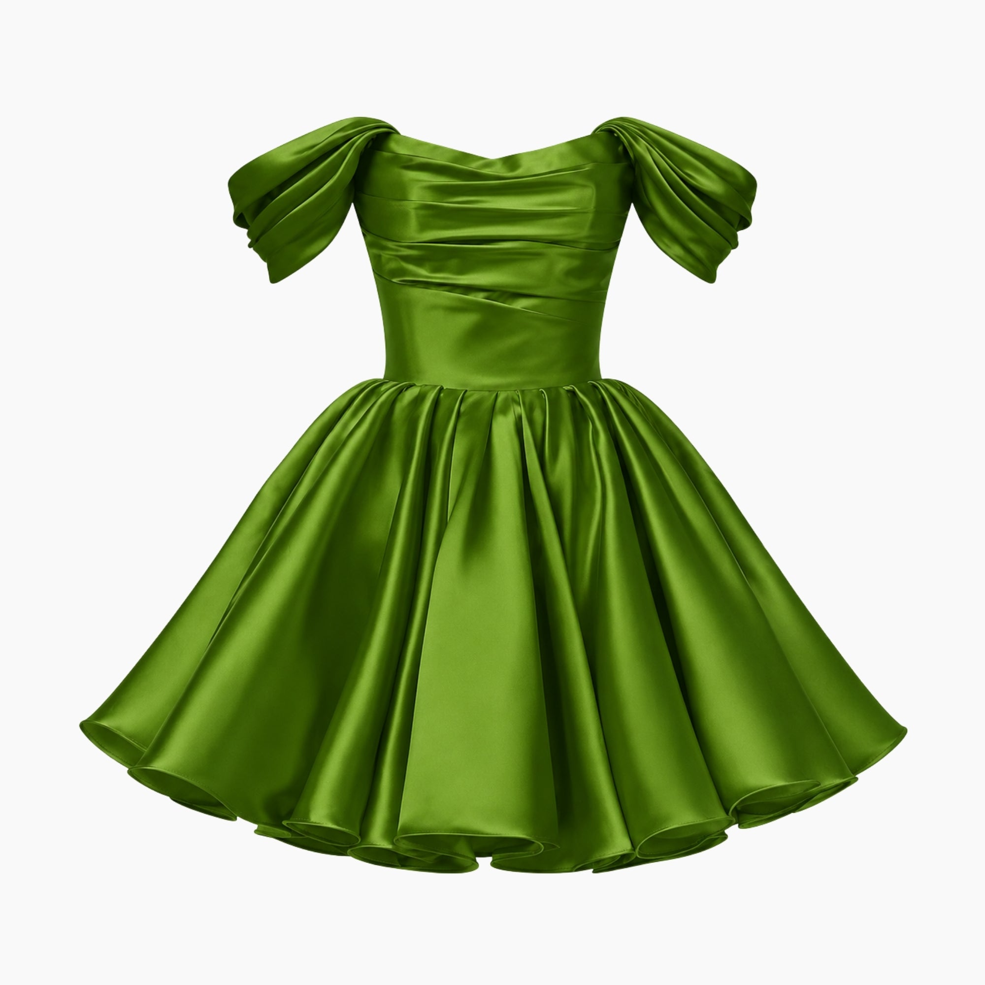 Puff sleeve mini dress for special occasions