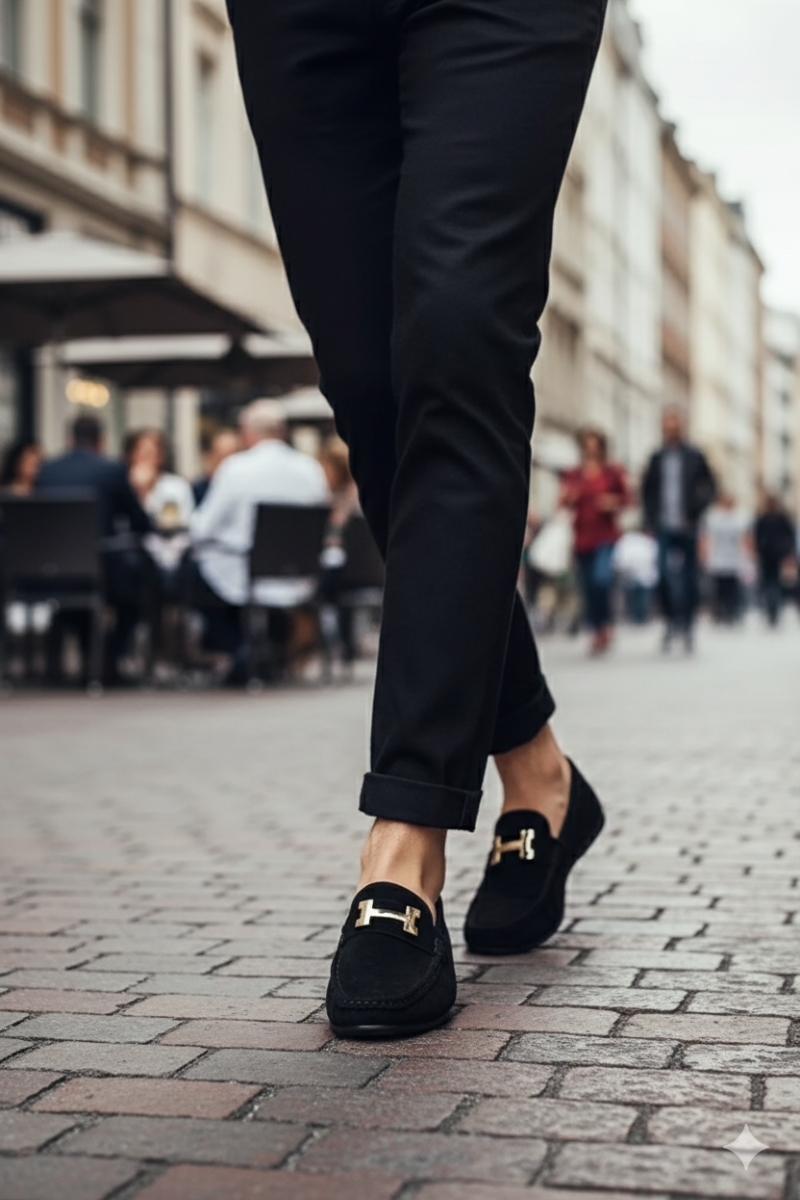 Mocassins Homme Suède Élégant & Confortable