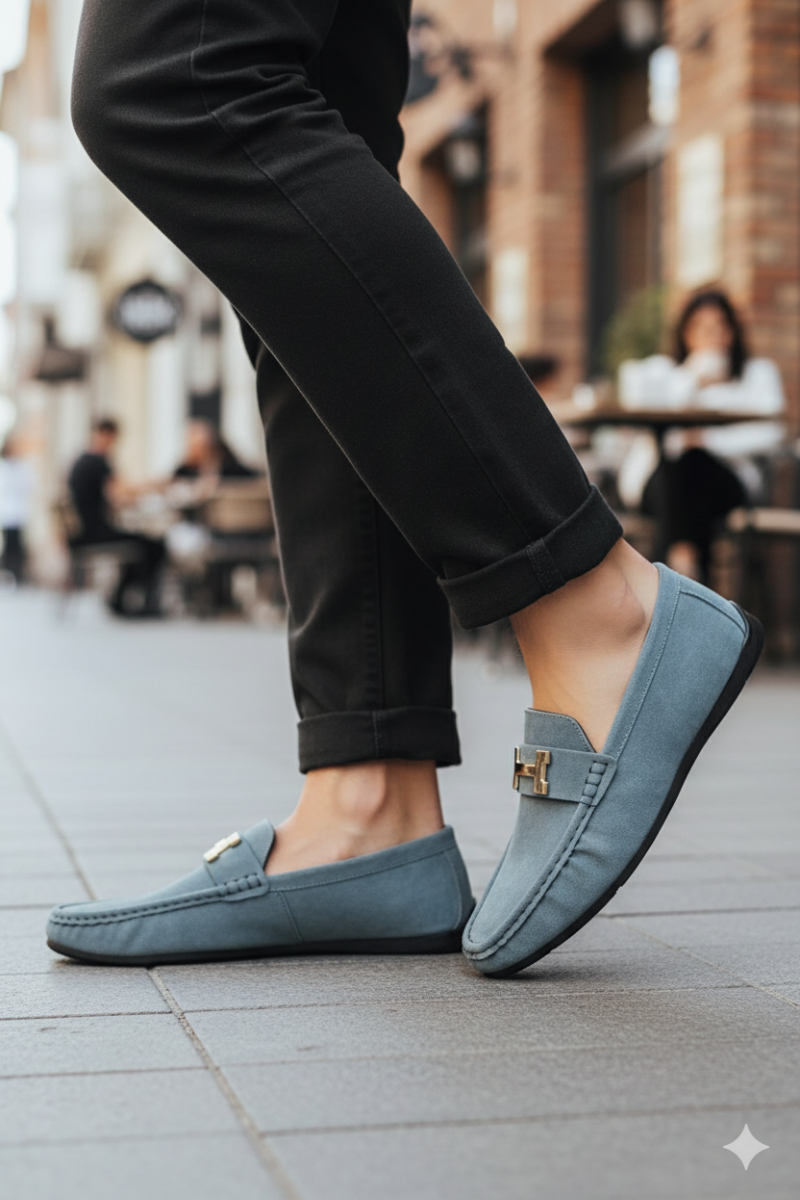Mocassins Homme Suède Élégant & Confortable