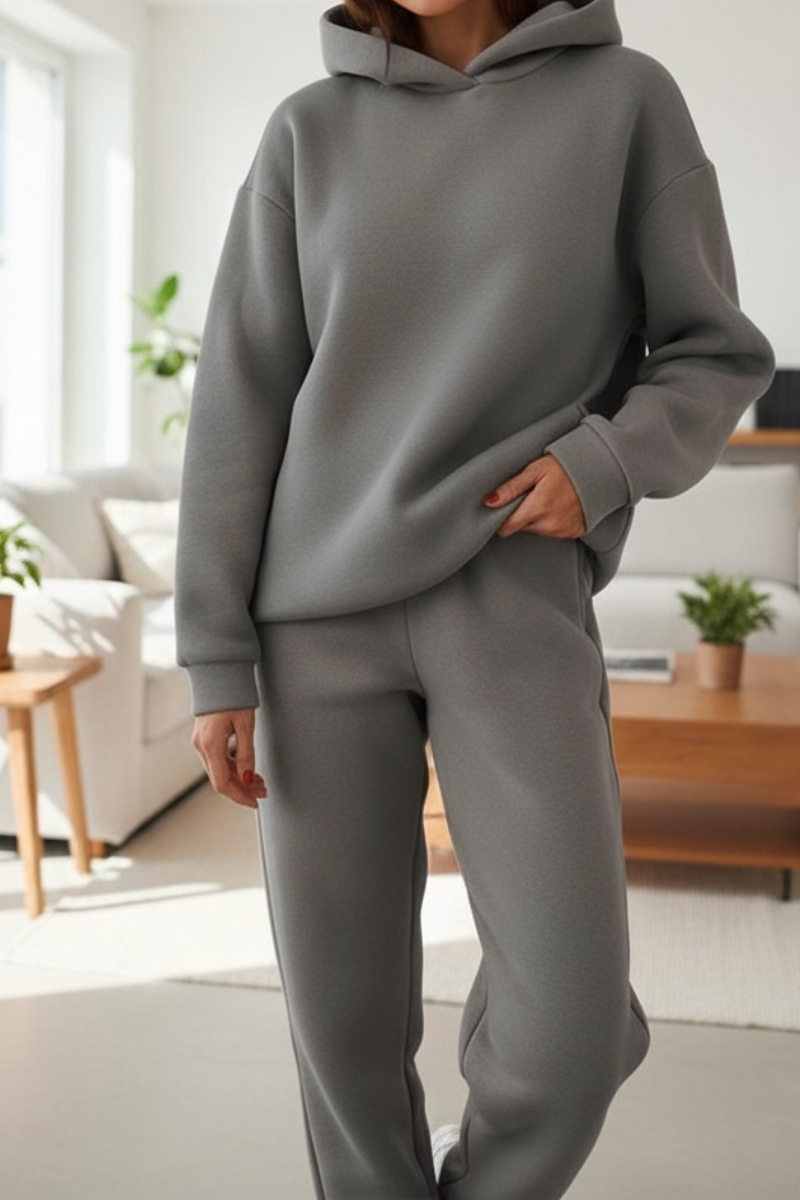 pullover hoodie and elasticated joggers shown together