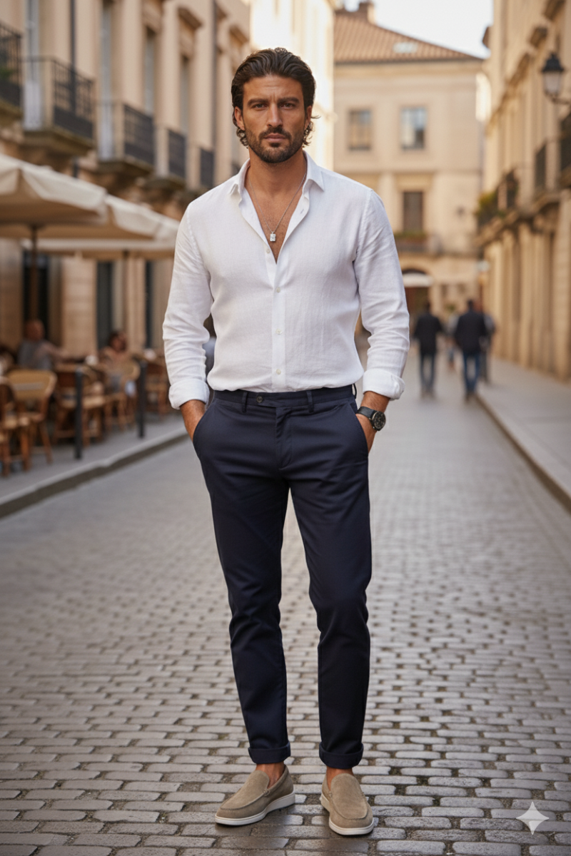 Mocassins Classiques Coupe Slim Homme