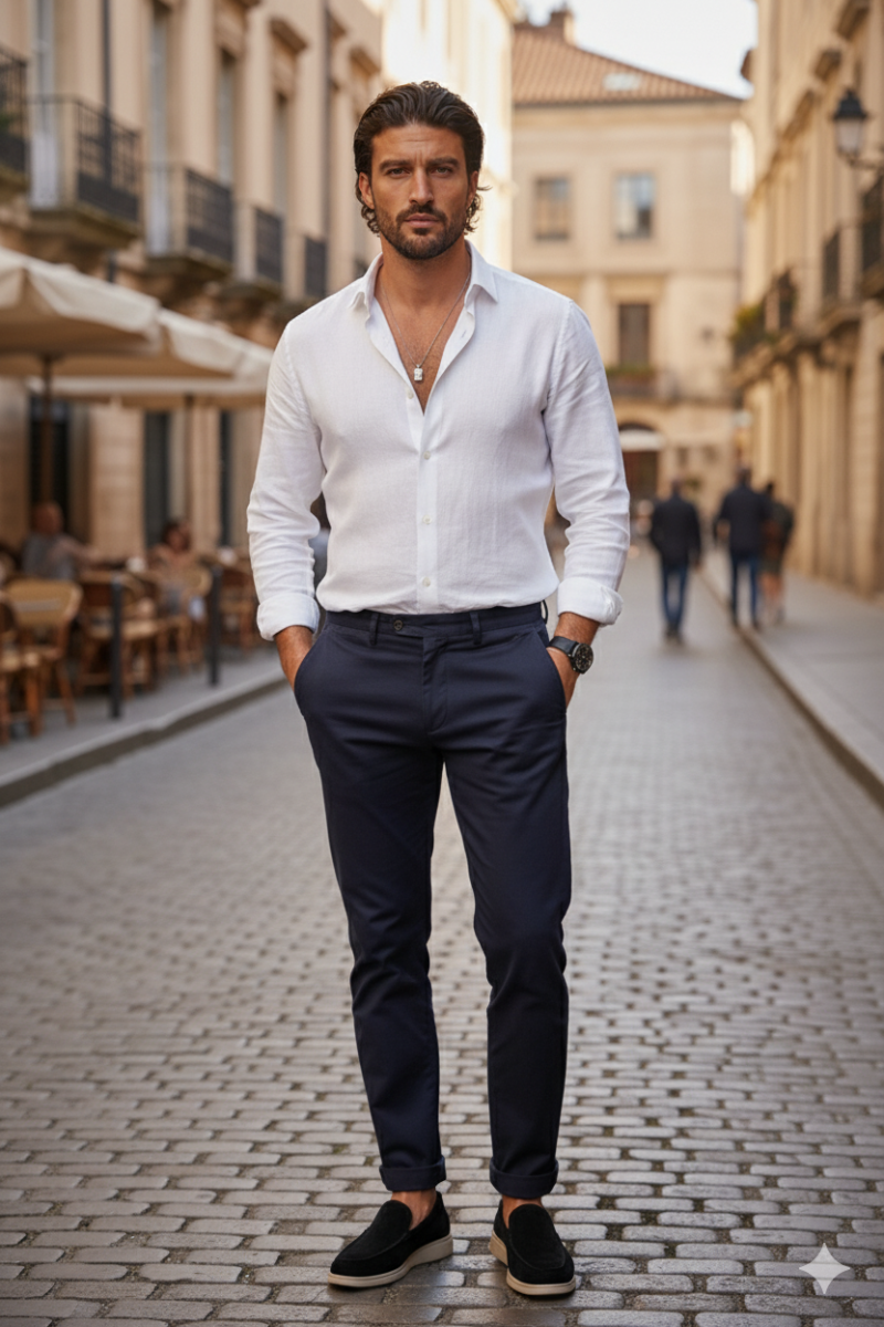 Mocassins Classiques Coupe Slim Homme