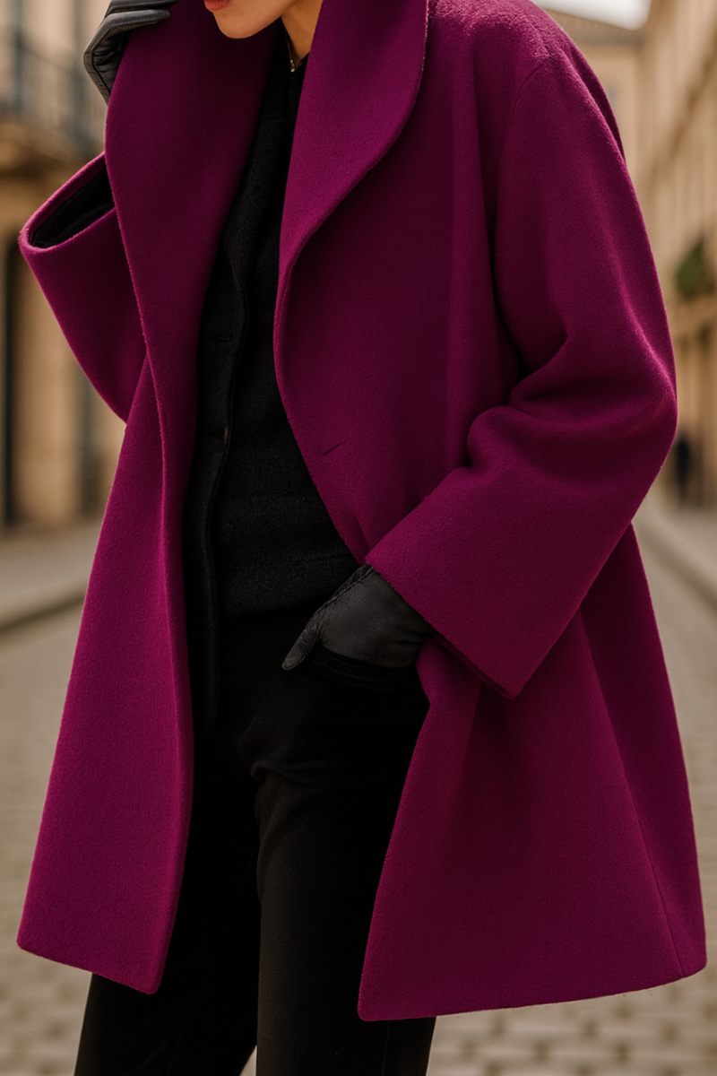 Manteau Long Élégant & Chau Femme