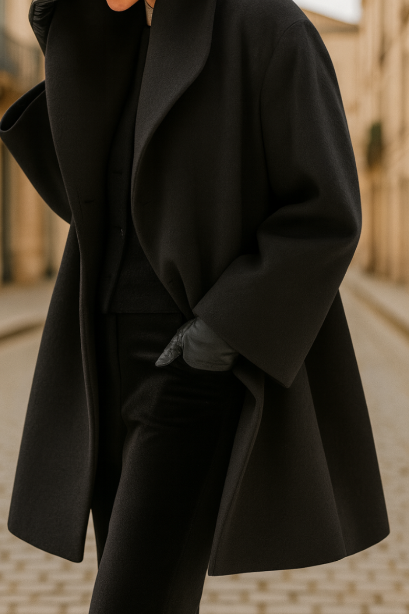 Manteau Long Élégant & Chau Femme