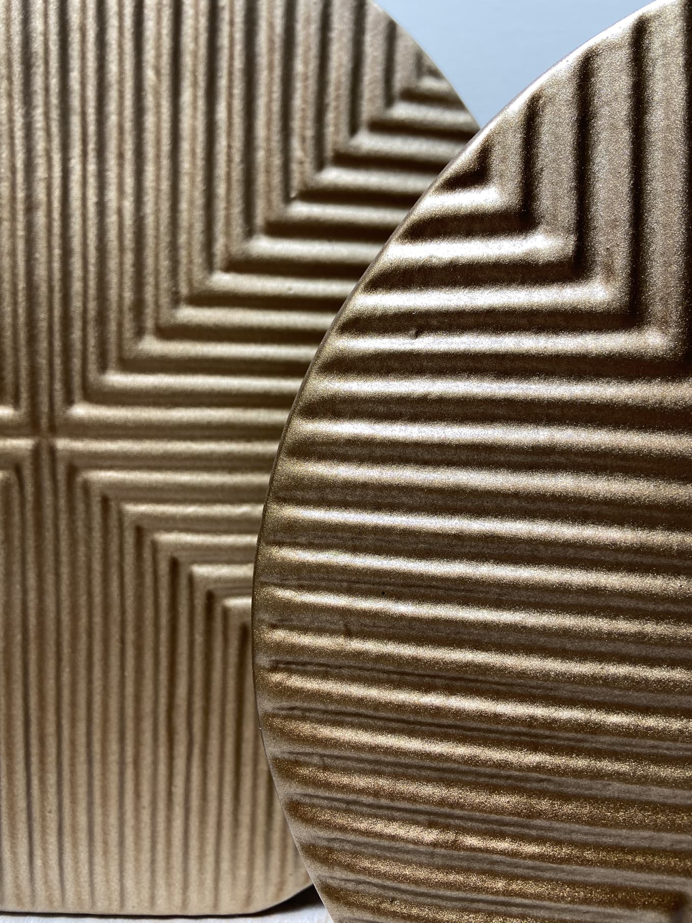 Vase En Céramique Décoratif Géométrique