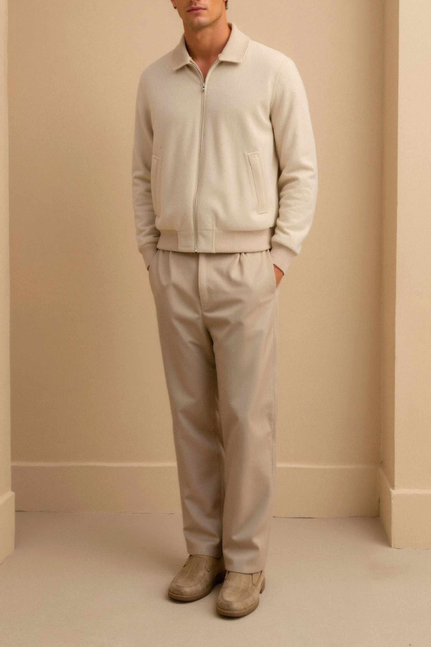 Veste Zippée Minimaliste Homme