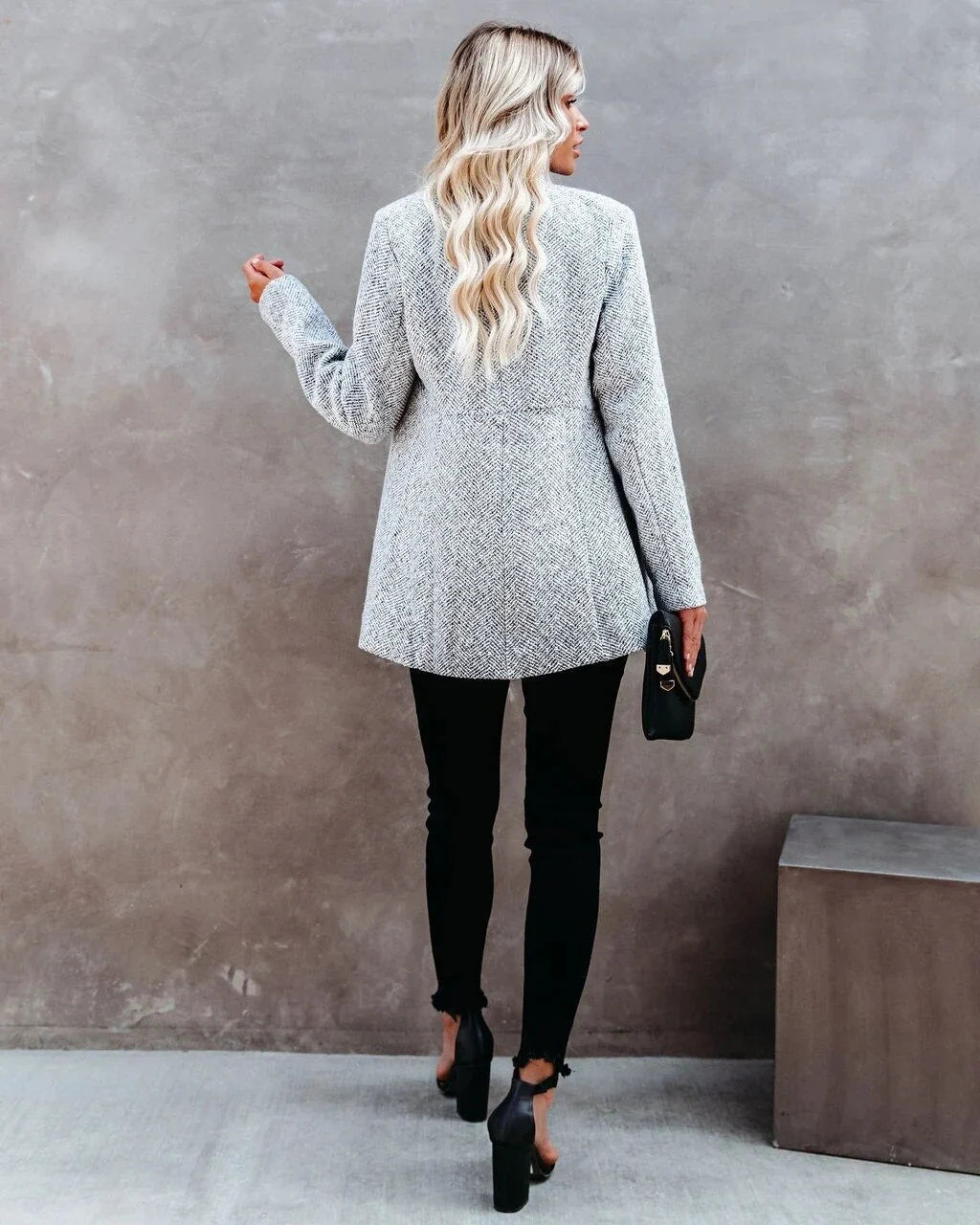 Blazer Long Ouvert Femme