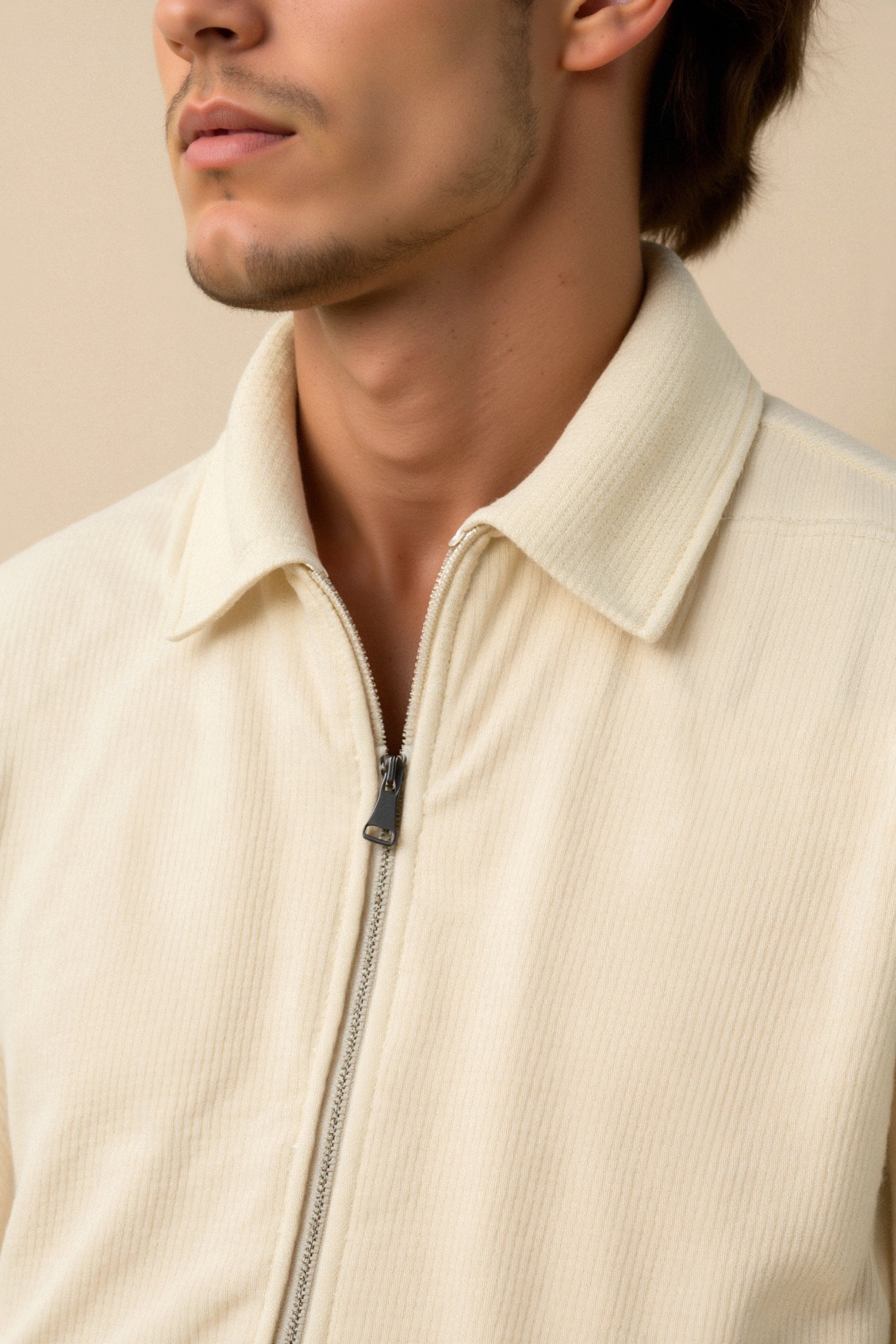 Veste Zippée en Maille Homme