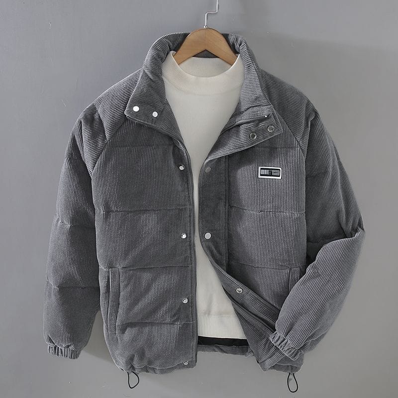 Veste Matelassée en Velours Côtelé Homme