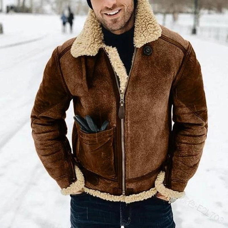 Veste en cuir pour homme