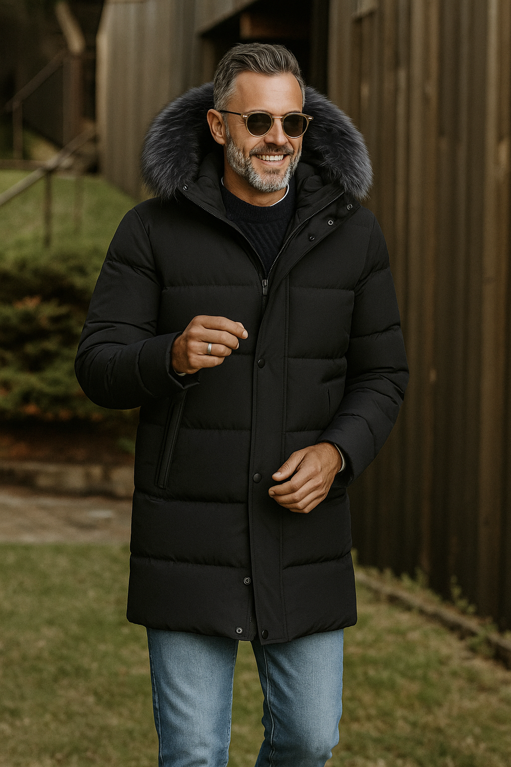 Protective jacket with sealed seams for wet conditions