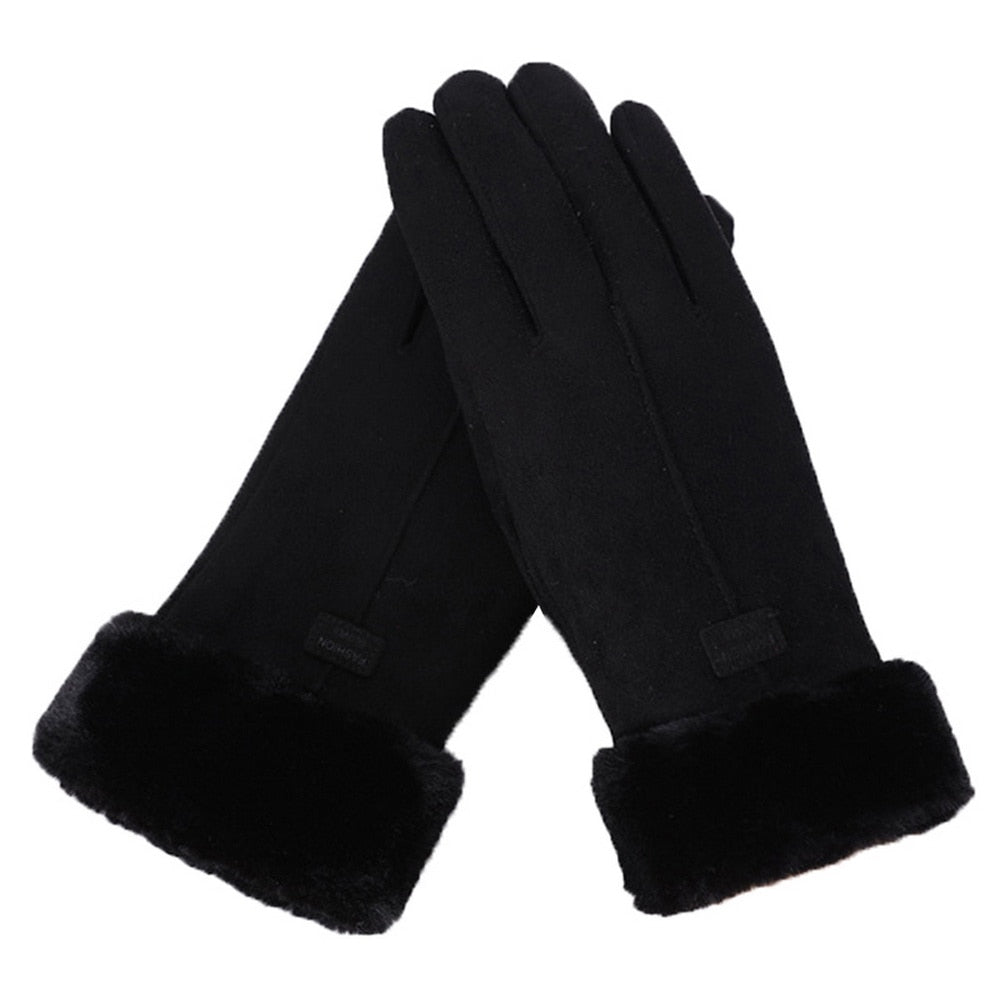 Waterproof winter gloves with soft fleece lining for cold weather wear