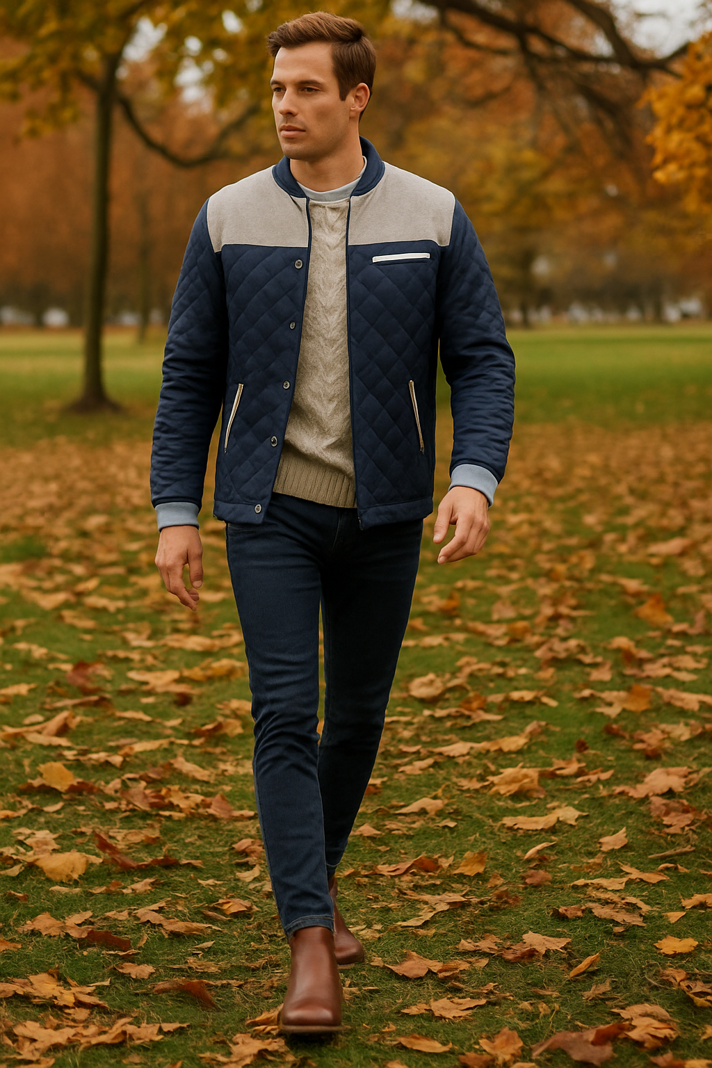 Windproof Winter Jacket Casual Fit Men 1