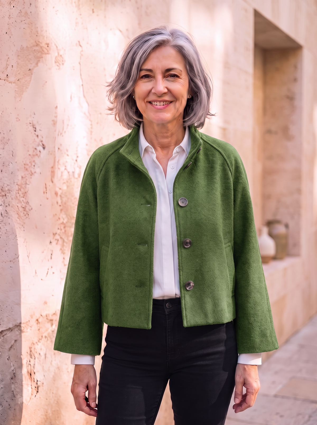 Women's wool cardigan