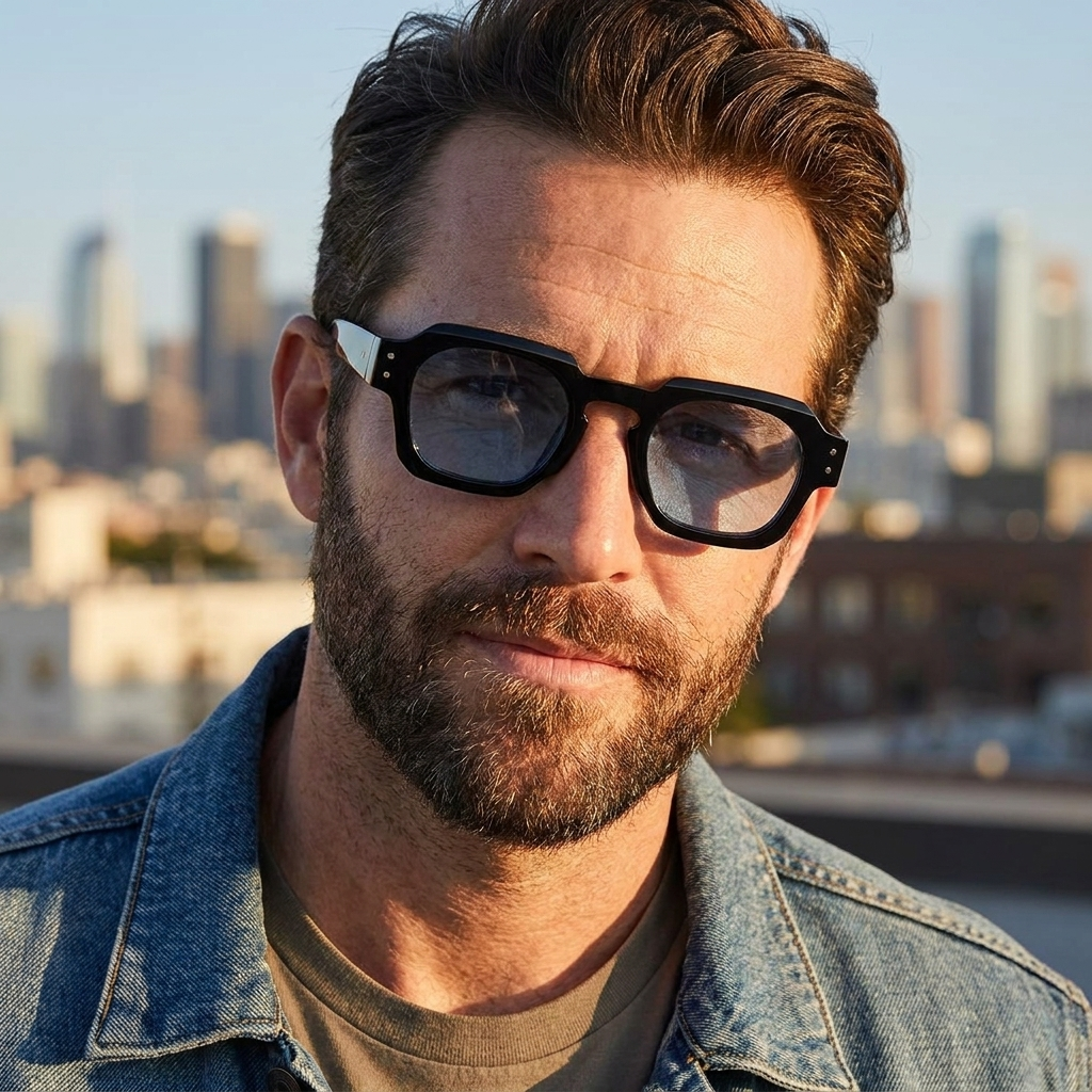 Contemporary acetate sunglasses for daily wear