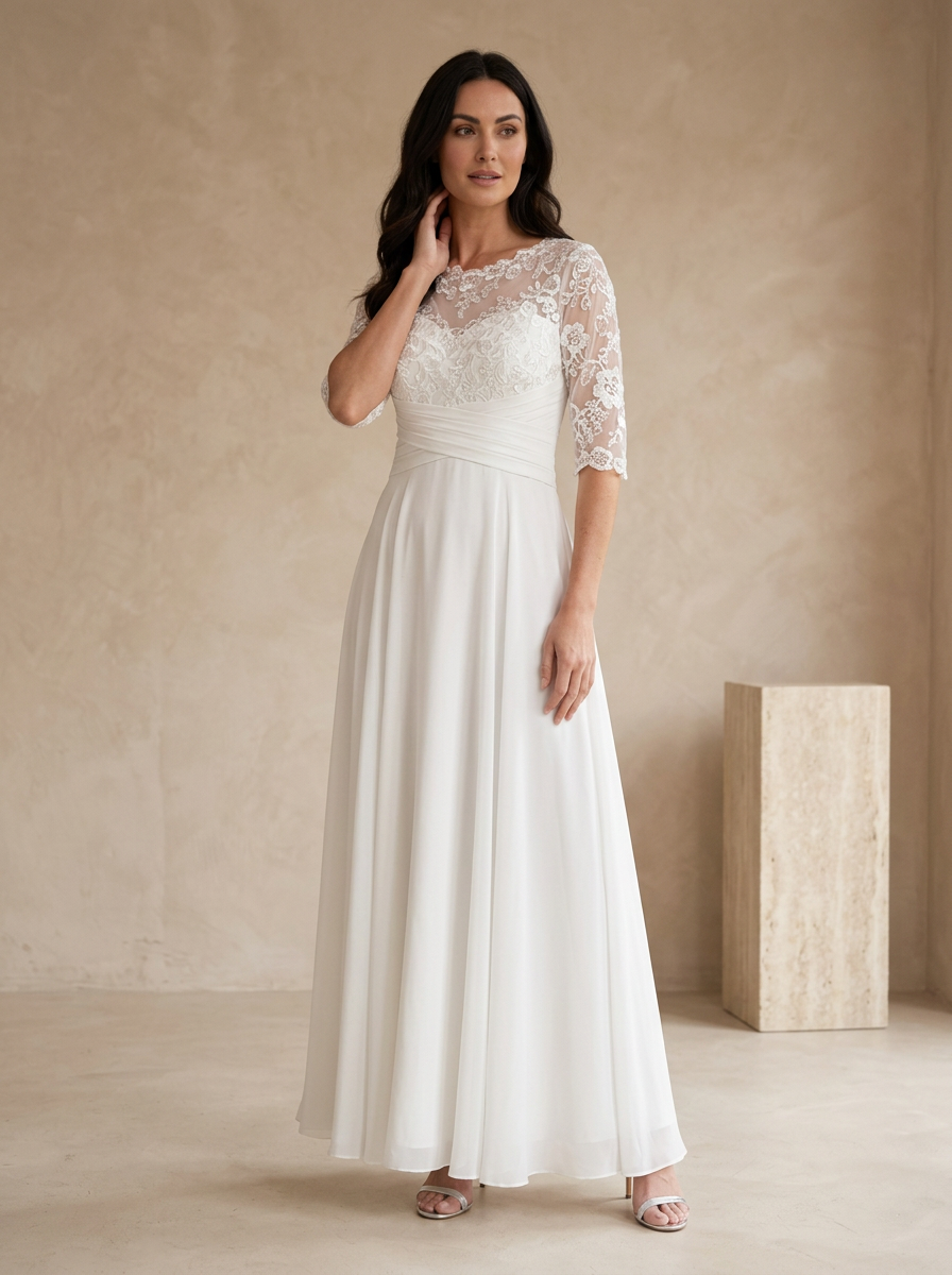 Elegant A line gown for weddings and celebrations
