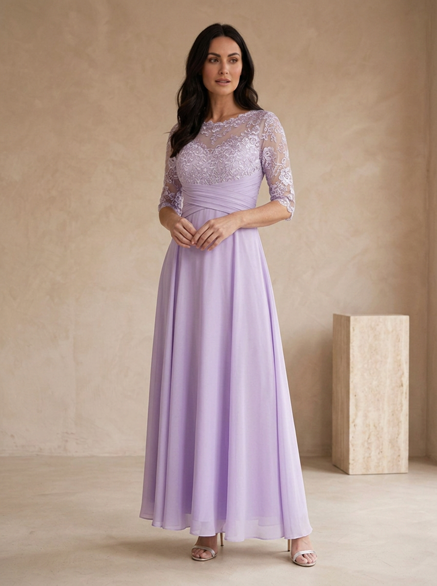 Women's A line evening dress for formal occasions